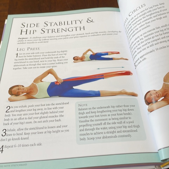Pilates Three in One Book Hardcover three complete workout program illustrated - Picture 7 of 10